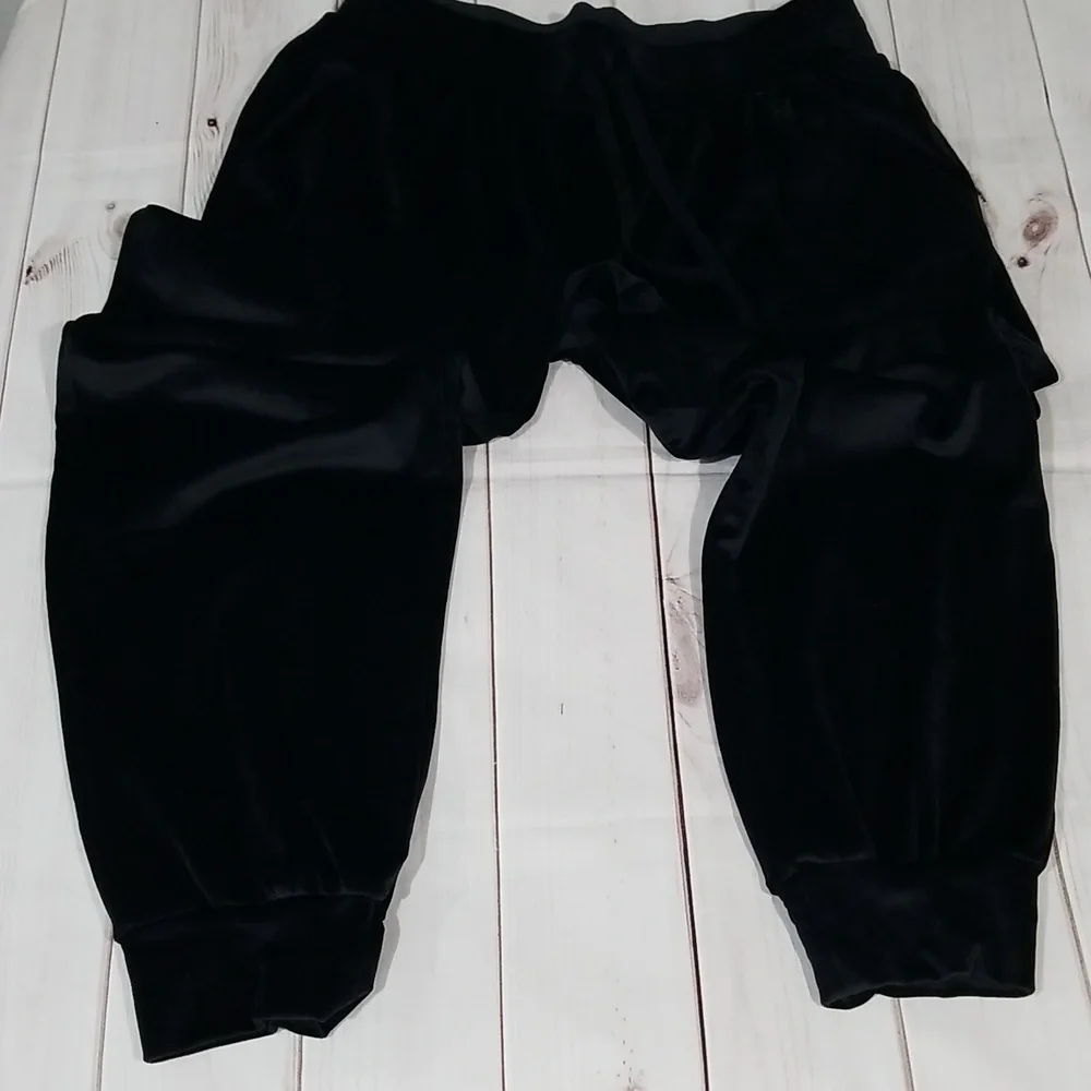 Victoria's Secret Women's Sweatpants Joggers Size L in Black Velvet - Picture 7 of 7